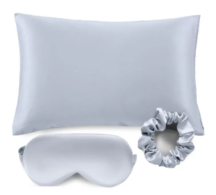 Sleeping Beauty Silk Pillowcase Set – Pillowcase, Eye Mask & Scrunchie
