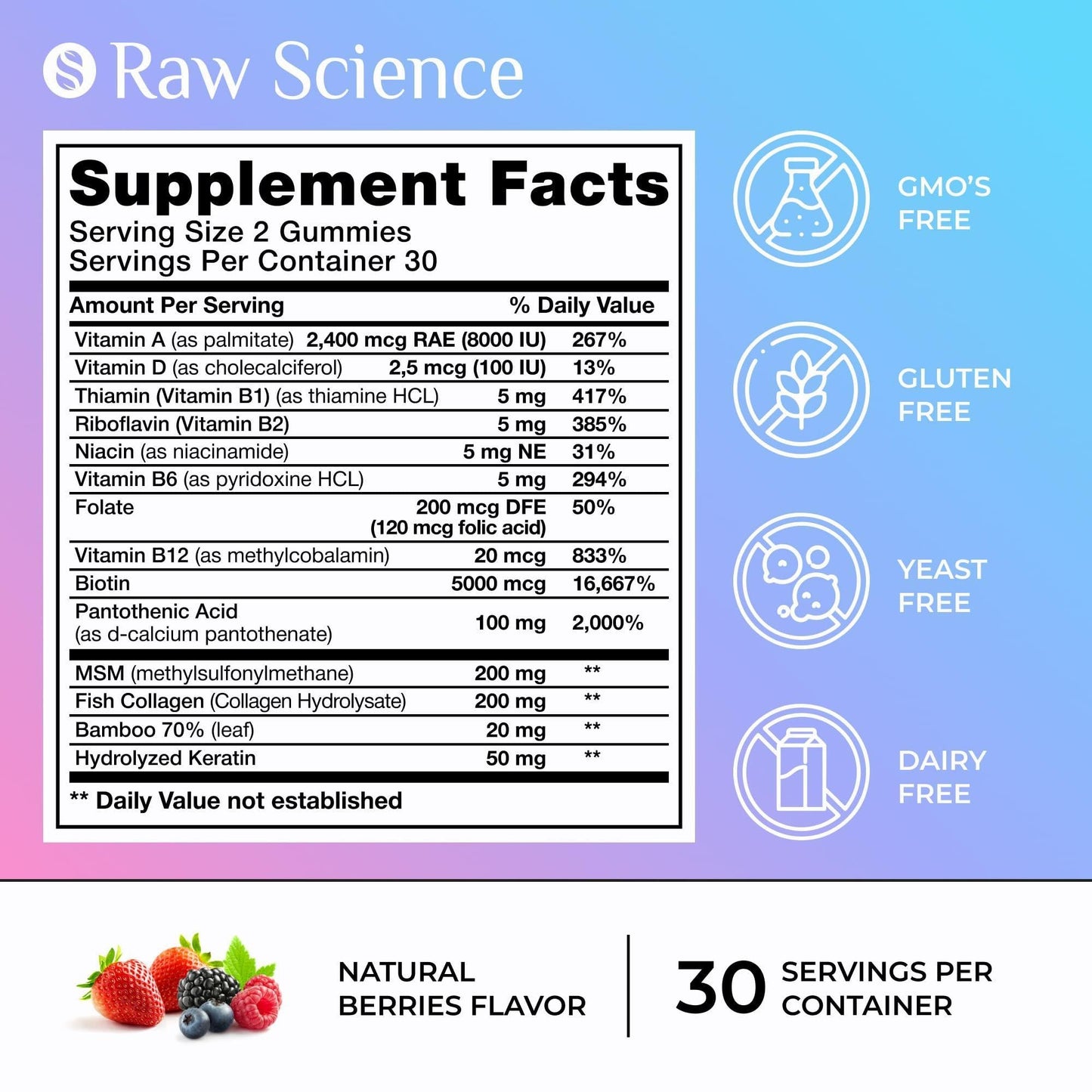 Ageless Glow Biotin + Collagen Beauty Gummies – Hair, Skin & Nails