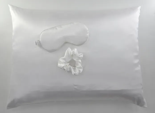 Sleeping Beauty Silk Pillowcase Set – Pillowcase, Eye Mask & Scrunchie