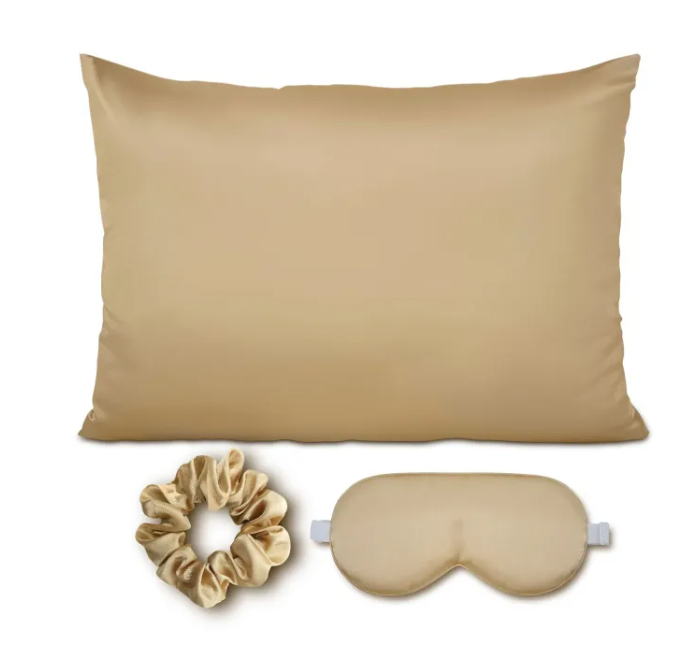 Sleeping Beauty Silk Pillowcase Set – Pillowcase, Eye Mask & Scrunchie