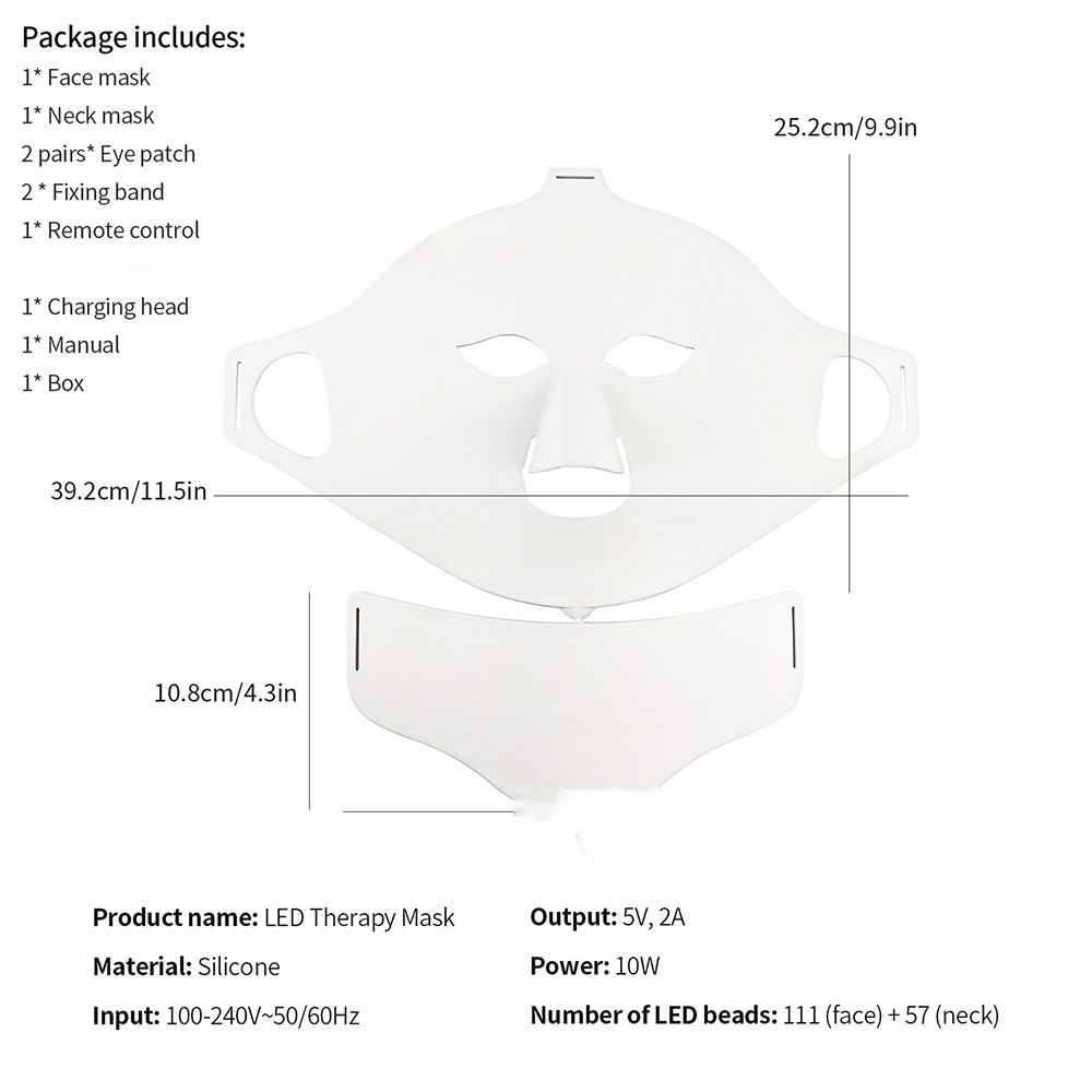 Radiance Ritual 7-Color LED Light Therapy Face Mask