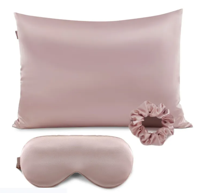 Sleeping Beauty Silk Pillowcase Set – Pillowcase, Eye Mask & Scrunchie
