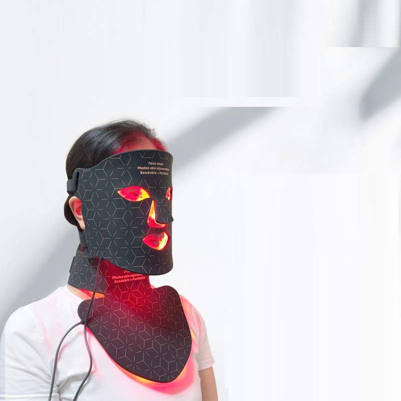 LED Light Therapy Beauty Mask - in use