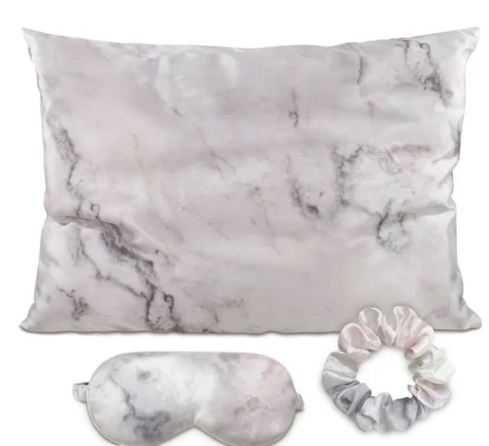 Sleeping Beauty Silk Pillowcase Set – Pillowcase, Eye Mask & Scrunchie