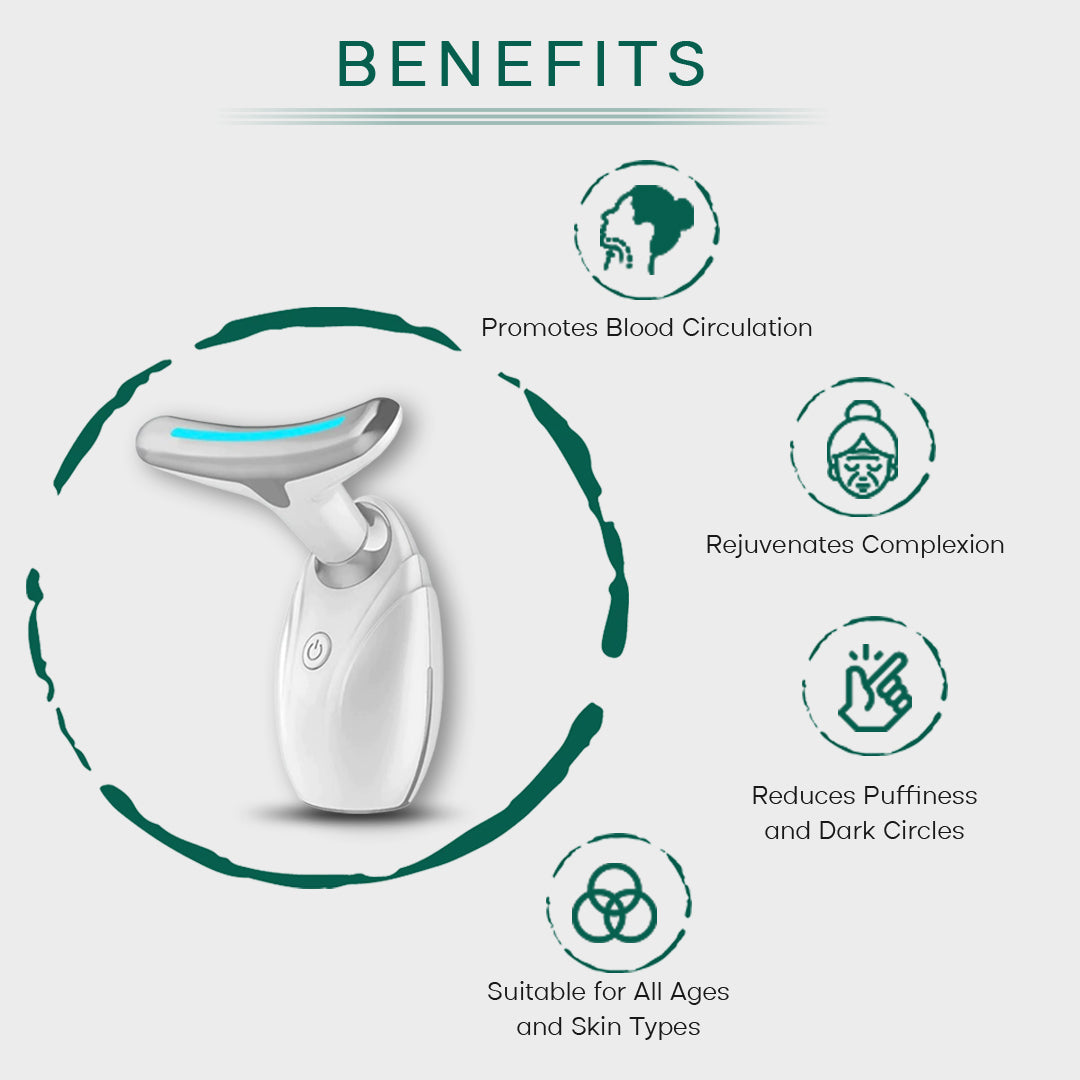 LED Neck & Face Lifting Therapy Device – Wrinkle Removal & Skin Tightening