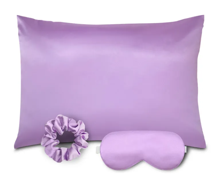 Sleeping Beauty Silk Pillowcase Set – Pillowcase, Eye Mask & Scrunchie