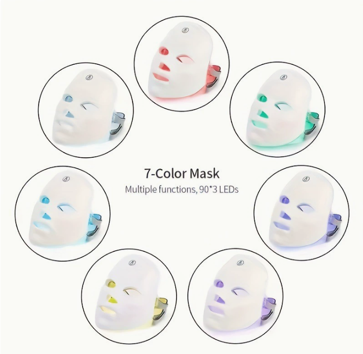 7-Color LED Light Therapy Face Mask – Anti-Aging Skin Rejuvenation